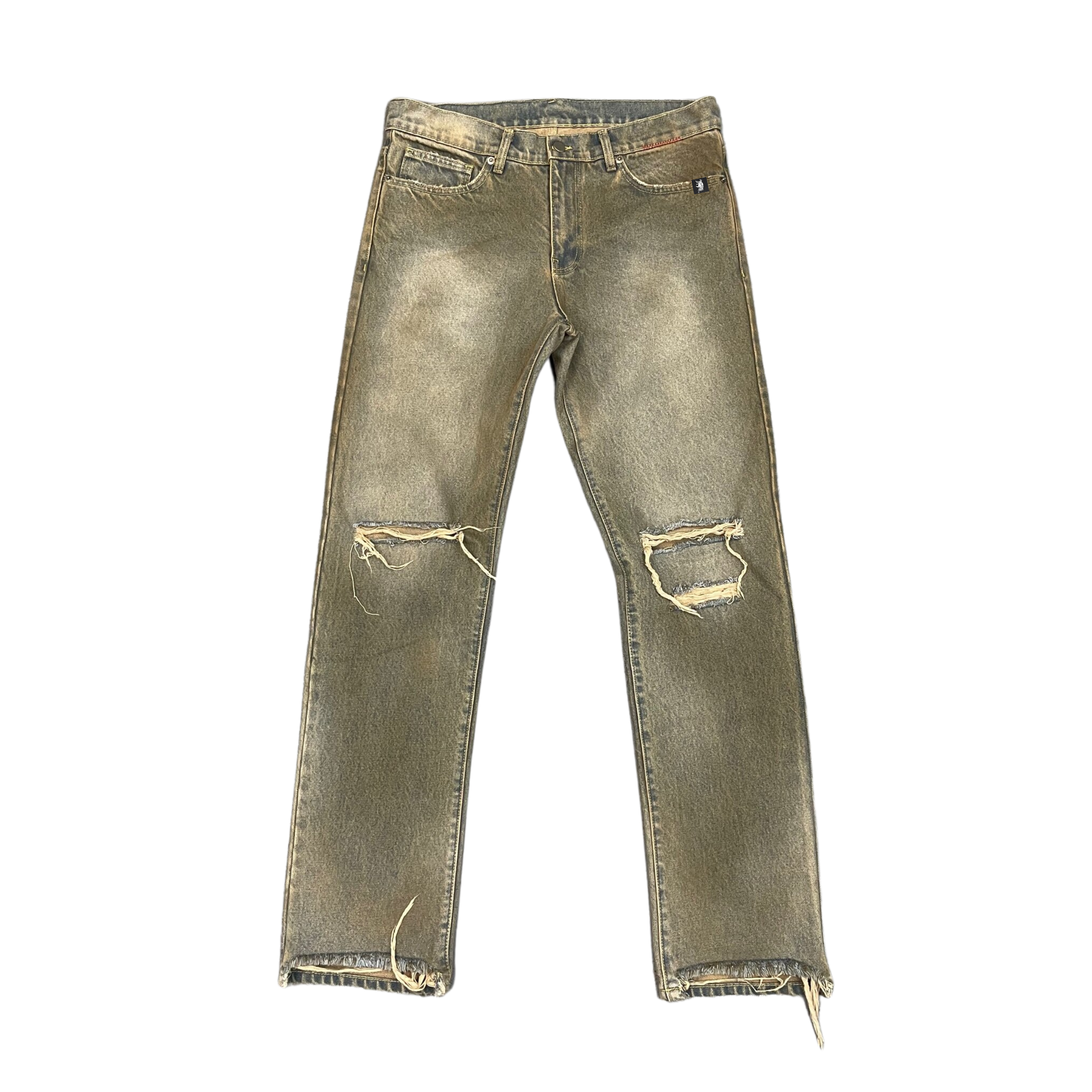 Rollin Loud - CLASSIC 5POCKET CUT OFF DENIM IN DST SAND